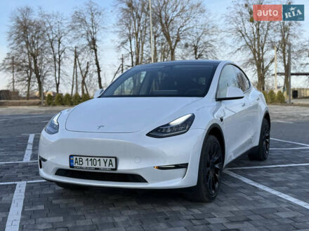 Білий Тесла Model Y, об'ємом двигуна 0 л та пробігом 45 тис. км за 29900 $, фото 1 на Automoto.ua