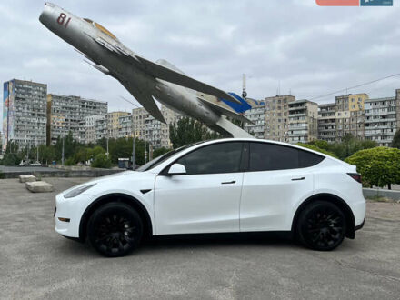 Тесла Model Y 2023 в Днепре (Днепропетровске) на Automoto.ua Белый Тесла Model Y, объемом двигателя 0 л и пробегом 40 тыс. км за 29500 $, фото 1 на Automoto.ua