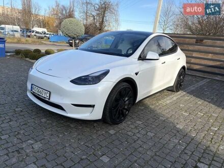 Белый Тесла Model Y, объемом двигателя 0 л и пробегом 47 тыс. км за 32500 $, фото 1 на Automoto.ua