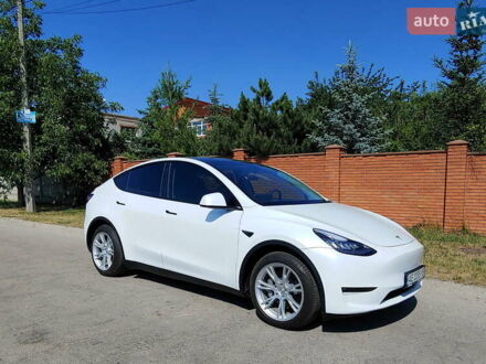 Тесла Model Y 2023 в Днепре (Днепропетровске) на Automoto.ua Белый Тесла Model Y, объемом двигателя 0 л и пробегом 5 тыс. км за 31000 $, фото 1 на Automoto.ua