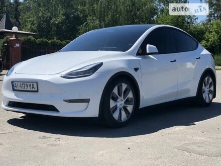 Белый Тесла Model Y, объемом двигателя 0 л и пробегом 7 тыс. км за 35900 $, фото 1 на Automoto.ua