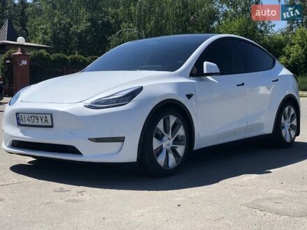 Білий Тесла Model Y, об'ємом двигуна 0 л та пробігом 7 тис. км за 35900 $, фото 1 на Automoto.ua