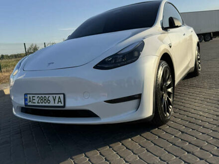 Тесла Model Y 2023 в Новомосковске на Automoto.ua Белый Тесла Model Y, объемом двигателя 0 л и пробегом 13 тыс. км за 36300 $, фото 1 на Automoto.ua