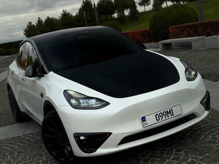 Білий Тесла Model Y, об'ємом двигуна 0 л та пробігом 52 тис. км за 32000 $, фото 1 на Automoto.ua