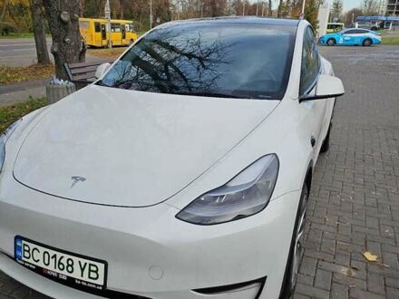 Белый Тесла Model Y, объемом двигателя 0 л и пробегом 32 тыс. км за 29000 $, фото 1 на Automoto.ua
