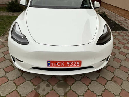 Білий Тесла Model Y, об'ємом двигуна 0 л та пробігом 73 тис. км за 25600 $, фото 1 на Automoto.ua