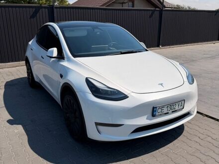 Белый Тесла Model Y, объемом двигателя 0 л и пробегом 38 тыс. км за 27000 $, фото 1 на Automoto.ua