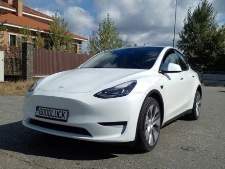 Білий Тесла Model Y, об'ємом двигуна 0 л та пробігом 61 тис. км за 28000 $, фото 1 на Automoto.ua