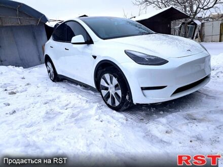Білий Тесла Model Y, об'ємом двигуна 0 л та пробігом 45 тис. км за 28500 $, фото 1 на Automoto.ua