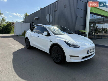 Тесла Model Y 2023 в Житомире на Automoto.ua Белый Тесла Model Y, объемом двигателя 0 л и пробегом 8 тыс. км за 26800 $, фото 1 на Automoto.ua