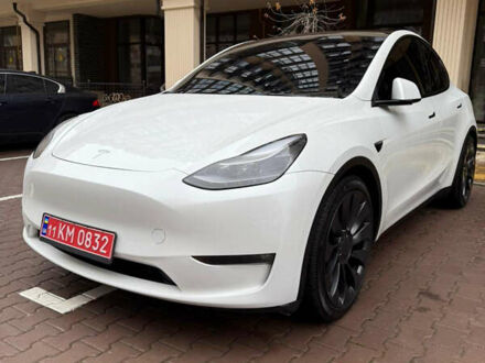 Белый Тесла Model Y, объемом двигателя 0 л и пробегом 17 тыс. км за 31300 $, фото 1 на Automoto.ua