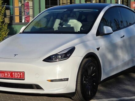 Белый Тесла Model Y, объемом двигателя 0 л и пробегом 60 тыс. км за 29300 $, фото 1 на Automoto.ua