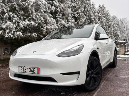 Белый Тесла Model Y, объемом двигателя 0 л и пробегом 16 тыс. км за 30999 $, фото 1 на Automoto.ua