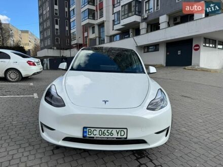 Білий Тесла Model Y, об'ємом двигуна 0 л та пробігом 42 тис. км за 28500 $, фото 1 на Automoto.ua