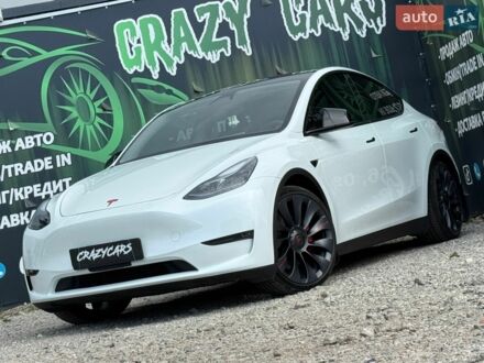 Білий Тесла Model Y, об'ємом двигуна 0 л та пробігом 23 тис. км за 29500 $, фото 1 на Automoto.ua