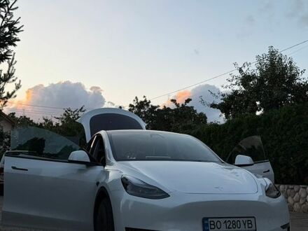Белый Тесла Model Y, объемом двигателя 0 л и пробегом 48 тыс. км за 32000 $, фото 1 на Automoto.ua