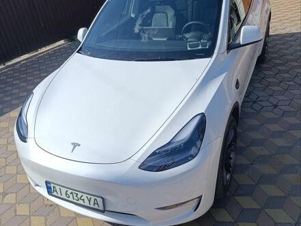 Білий Тесла Model Y, об'ємом двигуна 0 л та пробігом 4 тис. км за 35900 $, фото 1 на Automoto.ua