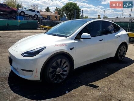 Білий Тесла Model Y, об'ємом двигуна 0 л та пробігом 54 тис. км за 13000 $, фото 1 на Automoto.ua