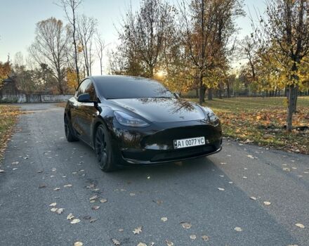 Черный Тесла Model Y, объемом двигателя 0 л и пробегом 46 тыс. км за 28000 $, фото 1 на Automoto.ua