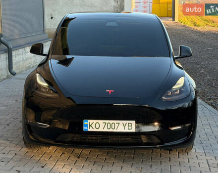 Черный Тесла Model Y, объемом двигателя 0 л и пробегом 60 тыс. км за 27500 $, фото 1 на Automoto.ua