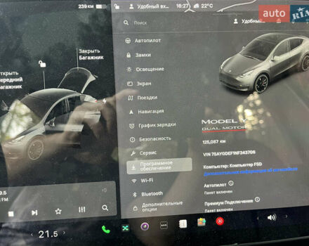 Черный Тесла Model Y, объемом двигателя 0 л и пробегом 125 тыс. км за 24300 $, фото 22 на Automoto.ua