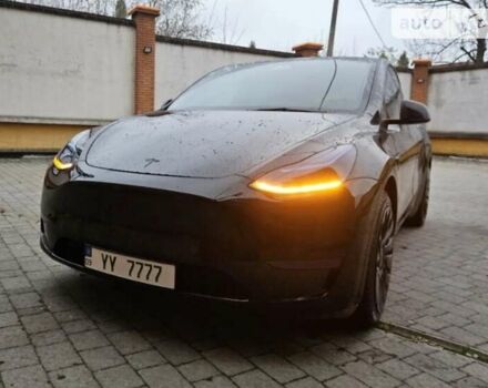 Черный Тесла Model Y, объемом двигателя 0 л и пробегом 55 тыс. км за 36500 $, фото 1 на Automoto.ua