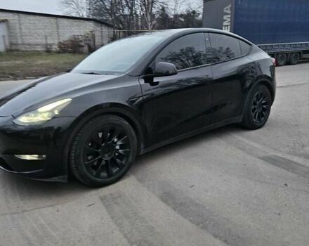 Черный Тесла Model Y, объемом двигателя 0 л и пробегом 45 тыс. км за 27777 $, фото 1 на Automoto.ua