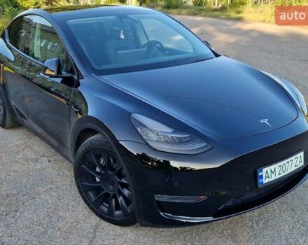 Черный Тесла Model Y, объемом двигателя 0 л и пробегом 79 тыс. км за 27700 $, фото 3 на Automoto.ua