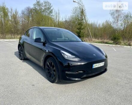 Черный Тесла Model Y, объемом двигателя 0 л и пробегом 55 тыс. км за 32900 $, фото 1 на Automoto.ua