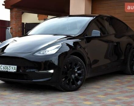 Черный Тесла Model Y, объемом двигателя 0 л и пробегом 73 тыс. км за 25950 $, фото 4 на Automoto.ua