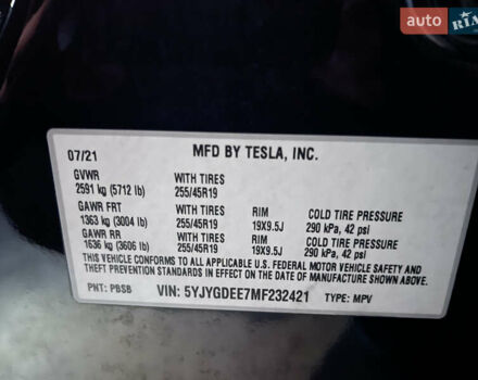 Чорний Тесла Model Y, об'ємом двигуна 0 л та пробігом 116 тис. км за 21800 $, фото 62 на Automoto.ua