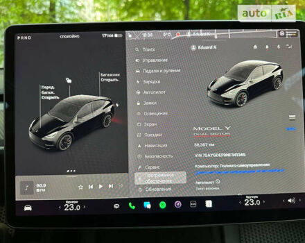 Черный Тесла Model Y, объемом двигателя 0 л и пробегом 56 тыс. км за 29999 $, фото 27 на Automoto.ua