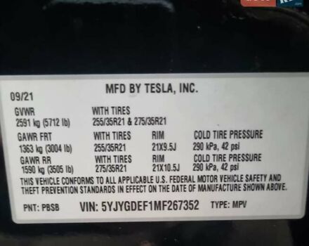 Черный Тесла Model Y, объемом двигателя 0 л и пробегом 82 тыс. км за 30000 $, фото 5 на Automoto.ua