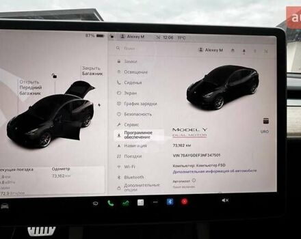 Чорний Тесла Model Y, об'ємом двигуна 0 л та пробігом 73 тис. км за 27999 $, фото 20 на Automoto.ua