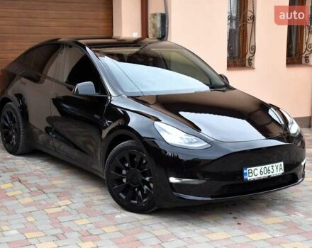 Черный Тесла Model Y, объемом двигателя 0 л и пробегом 73 тыс. км за 25950 $, фото 3 на Automoto.ua
