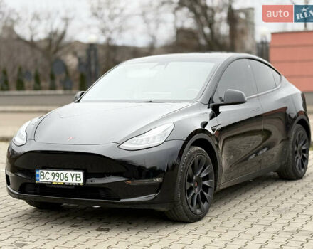 Черный Тесла Model Y, объемом двигателя 0 л и пробегом 55 тыс. км за 26300 $, фото 1 на Automoto.ua