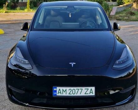 Черный Тесла Model Y, объемом двигателя 0 л и пробегом 79 тыс. км за 27700 $, фото 9 на Automoto.ua