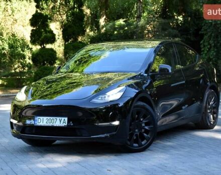 Черный Тесла Model Y, объемом двигателя 0 л и пробегом 82 тыс. км за 24950 $, фото 3 на Automoto.ua