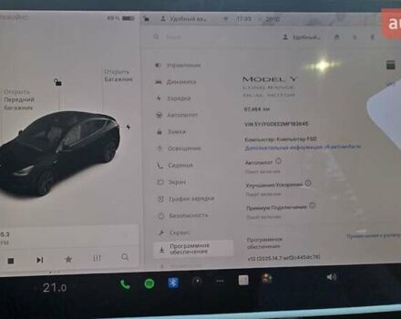 Черный Тесла Model Y, объемом двигателя 0 л и пробегом 98 тыс. км за 24499 $, фото 14 на Automoto.ua