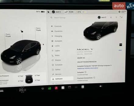 Черный Тесла Model Y, объемом двигателя 0 л и пробегом 46 тыс. км за 34000 $, фото 13 на Automoto.ua