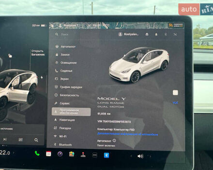 Тесла Model Y 2022 у Стрые на Automoto.ua Чорний Тесла Model Y, об'ємом двигуна 0 л та пробігом 61 тис. км за 27400 $, фото 45 на Automoto.ua