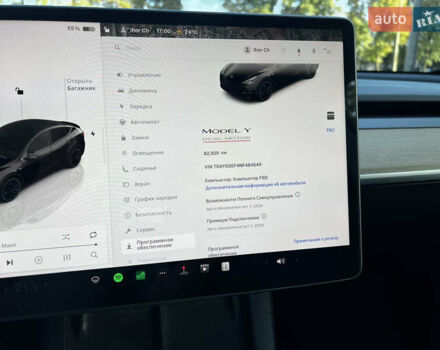 Черный Тесла Model Y, объемом двигателя 0 л и пробегом 83 тыс. км за 30000 $, фото 8 на Automoto.ua