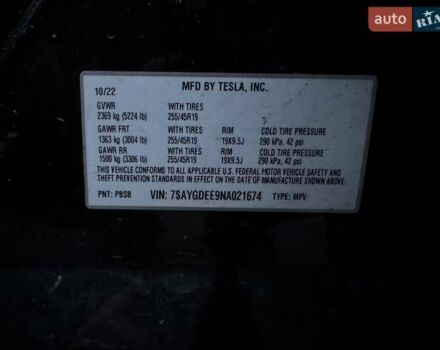 Черный Тесла Model Y, объемом двигателя 0 л и пробегом 60 тыс. км за 24500 $, фото 13 на Automoto.ua