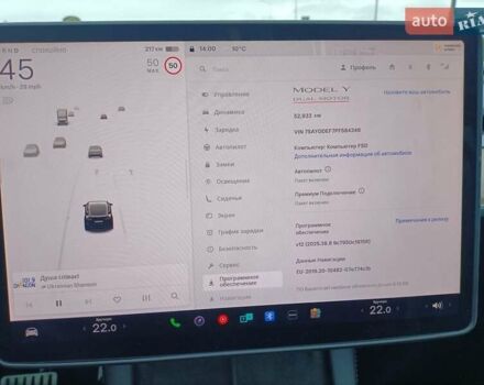 Черный Тесла Model Y, объемом двигателя 0 л и пробегом 52 тыс. км за 26300 $, фото 17 на Automoto.ua
