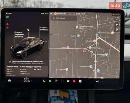 Черный Тесла Model Y, объемом двигателя 0 л и пробегом 45 тыс. км за 25999 $, фото 31 на Automoto.ua