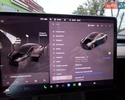 Черный Тесла Model Y, объемом двигателя 0 л и пробегом 66 тыс. км за 23990 $, фото 11 на Automoto.ua