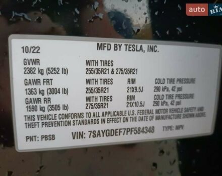 Черный Тесла Model Y, объемом двигателя 0 л и пробегом 50 тыс. км за 26600 $, фото 4 на Automoto.ua