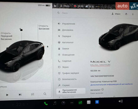 Чорний Тесла Model Y, об'ємом двигуна 0 л та пробігом 53 тис. км за 30500 $, фото 20 на Automoto.ua