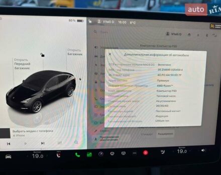 Черный Тесла Model Y, объемом двигателя 0 л и пробегом 60 тыс. км за 24500 $, фото 11 на Automoto.ua