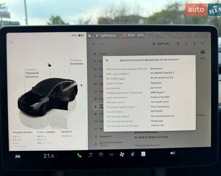 Чорний Тесла Model Y, об'ємом двигуна 0 л та пробігом 10 тис. км за 33999 $, фото 9 на Automoto.ua